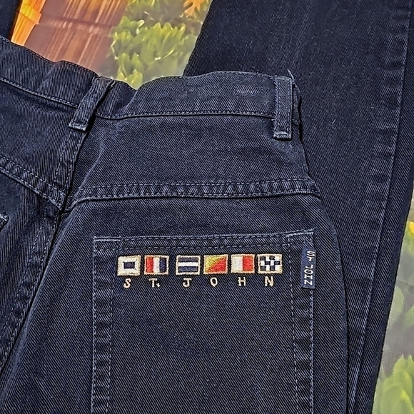 St. John Vintage Flags Jeans Size 2 - Picture 10 of 10
